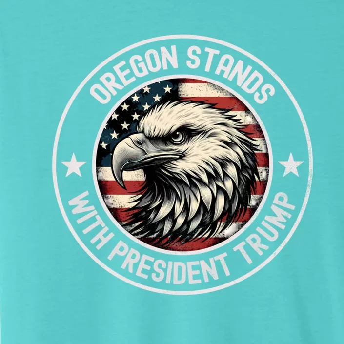 Oregon Stands With Trump Cool Gift ChromaSoft Performance T-Shirt