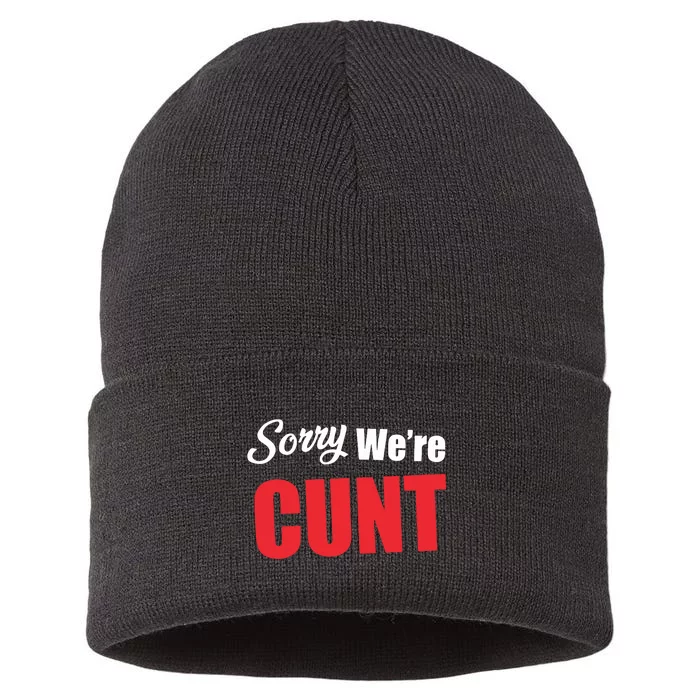 Omweekend Sorry WeRe Cunt Sustainable Knit Beanie