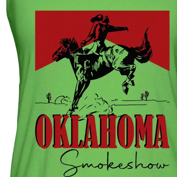 Oklahoma Smokeshow Western Oklahoma Smokeshow Cowboy Ladies Essential Flowy Tank