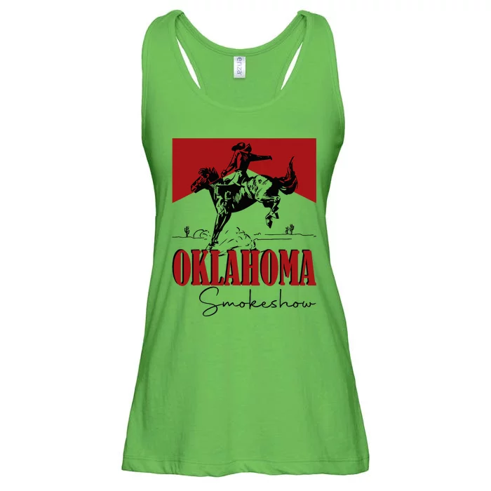 Oklahoma Smokeshow Western Oklahoma Smokeshow Cowboy Ladies Essential Flowy Tank