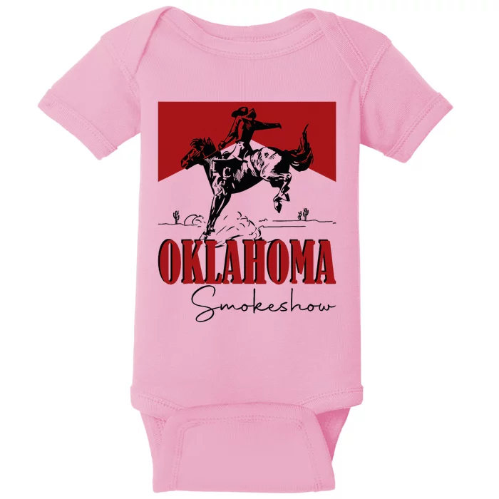 Oklahoma Smokeshow Western Oklahoma Smokeshow Cowboy Baby Bodysuit