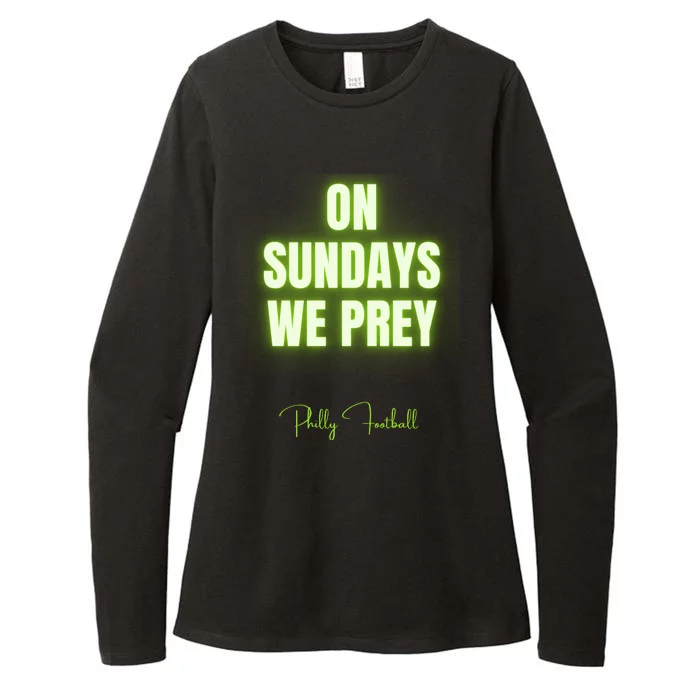 On Sundays We Prey Womens CVC Long Sleeve Shirt