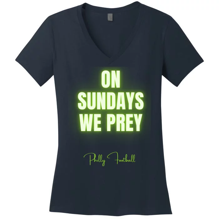 On Sundays We Prey Women's V-Neck T-Shirt