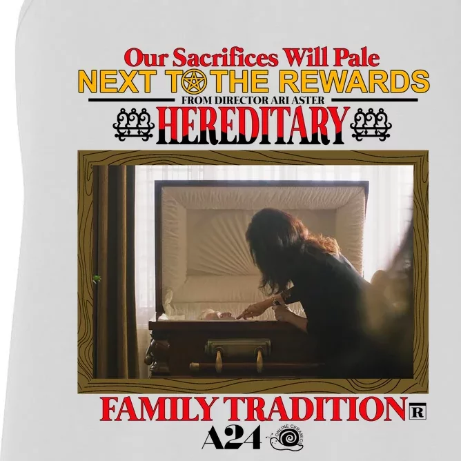 Our Sacrifice Will Pale Next To The Rewards From Director Ari Aster Hereditary Women's Racerback Tank