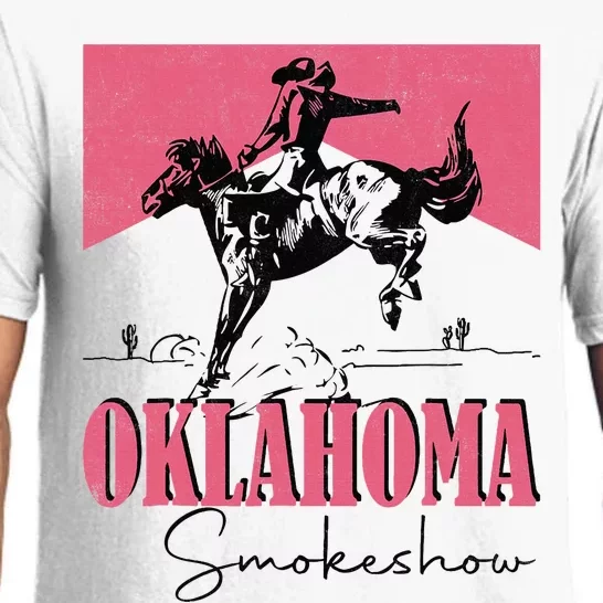 Oklahoma Smokeshow Western Oklahoma Smokeshow Cowboy Rodeo Pajama Set