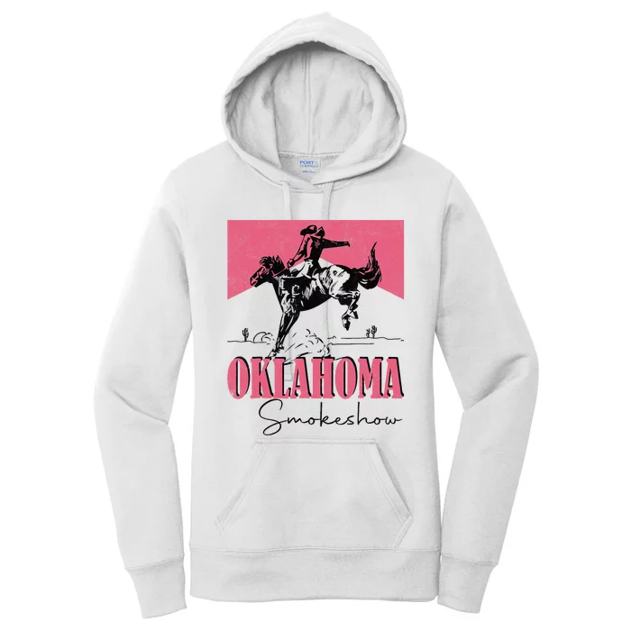 Oklahoma Smokeshow Western Oklahoma Smokeshow Cowboy Rodeo Women's Pullover Hoodie