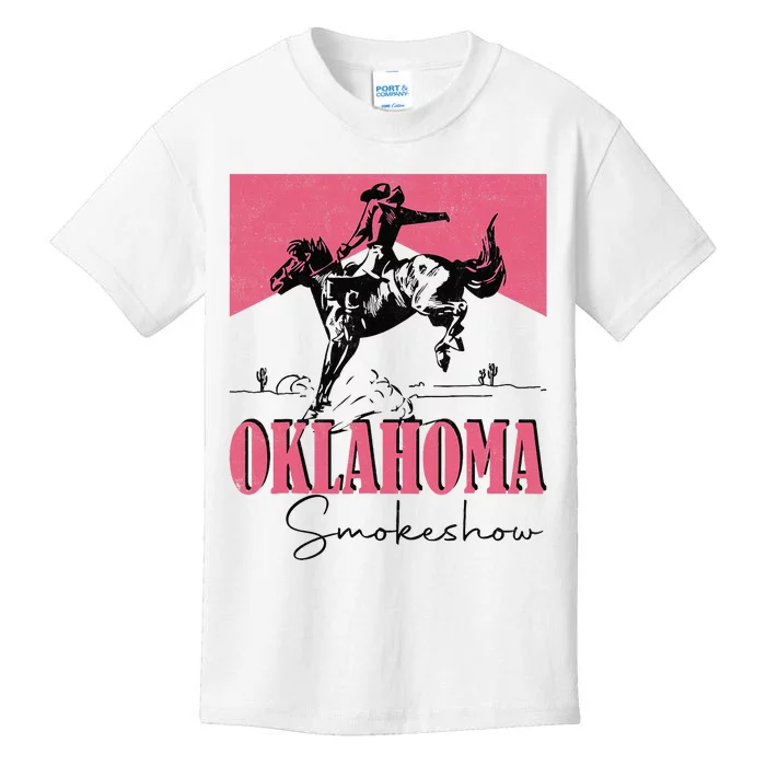 Oklahoma Smokeshow Western Oklahoma Smokeshow Cowboy Rodeo Kids T-Shirt