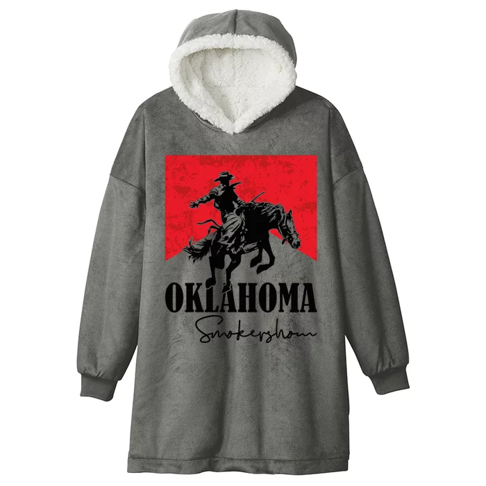 Oklahoma Smokeshow Western Country Hooded Wearable Blanket