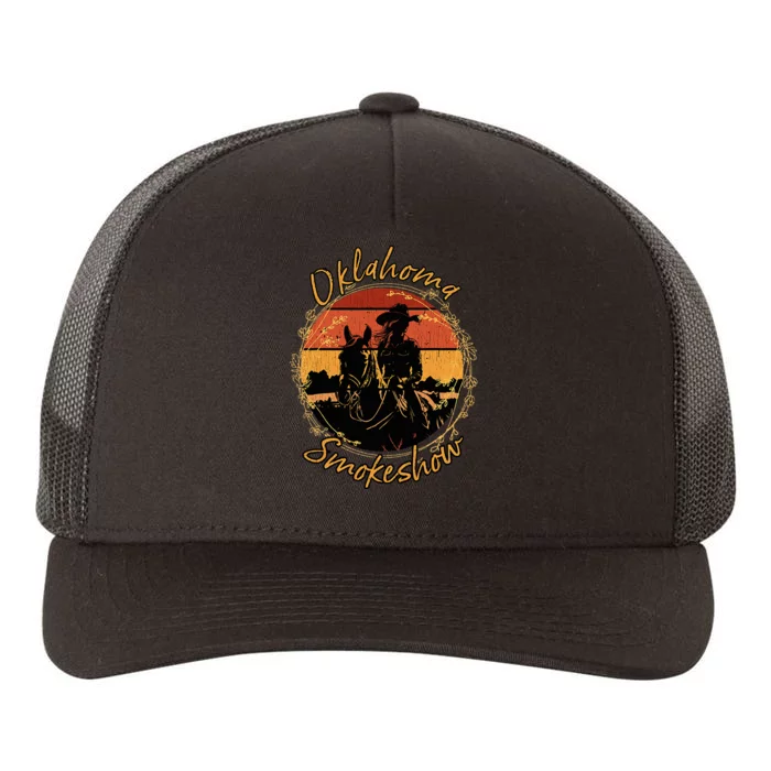 Oklahoma Smokeshow Western Riding Horses Cow Yupoong Adult 5-Panel Trucker Hat