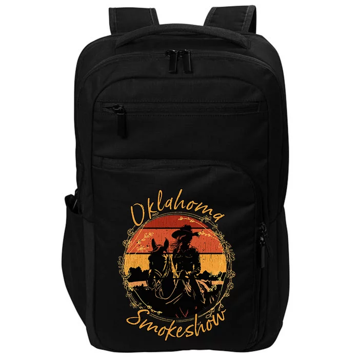 Oklahoma Smokeshow Western Riding Horses Cow Impact Tech Backpack