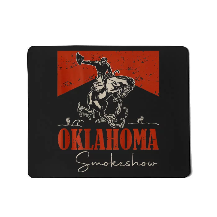 Oklahoma Smokeshow Western Rodeo Mousepad