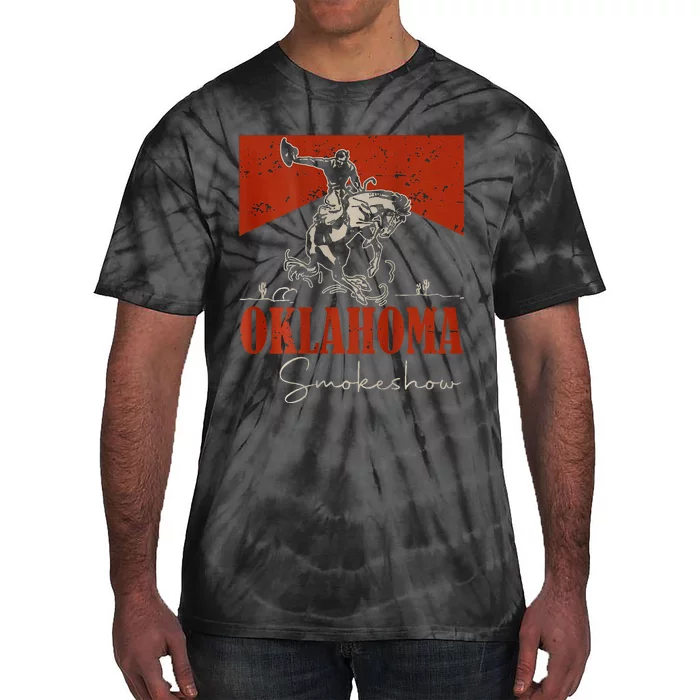 Oklahoma Smokeshow Western Rodeo Tie-Dye T-Shirt