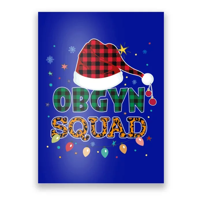 Obgyn Squad Xmas Santa Ob Gyn Nurse Matching Meaningful Gift Poster