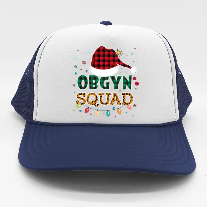 Obgyn Squad Xmas Santa Ob Gyn Nurse Matching Meaningful Gift Trucker Hat