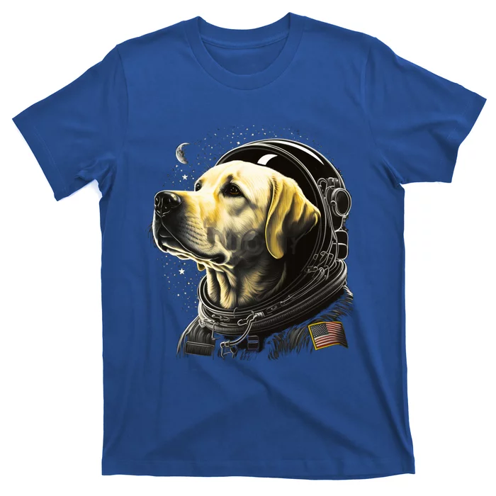 Outer Space Yellow Galaxy Astronaut Labrador Retriever Cute Gift T-Shirt