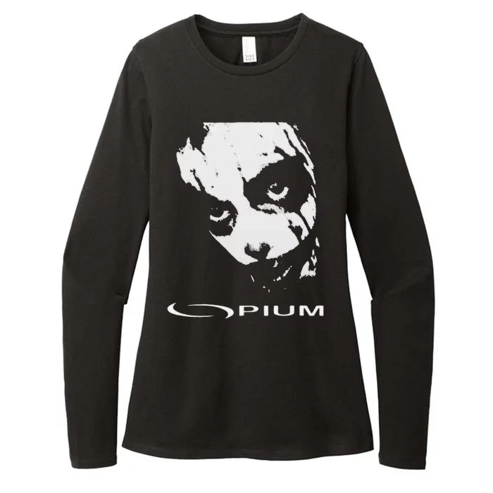 Opium Text 00pium Rage Music Rock Rap Hip Hop Trap Rockstars Womens CVC Long Sleeve Shirt