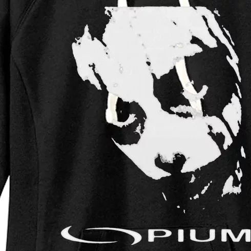 Opium Text 00pium Rage Music Rock Rap Hip Hop Trap Rockstars Women's Fleece Hoodie