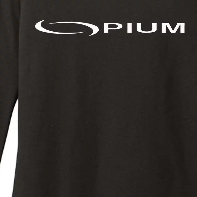 Opium Text 00pium Rage Music Rock Rap Hip Hop Womens CVC Long Sleeve Shirt