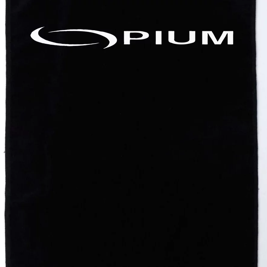 Opium Text 00pium Rage Music Rock Rap Hip Hop Platinum Collection Golf Towel