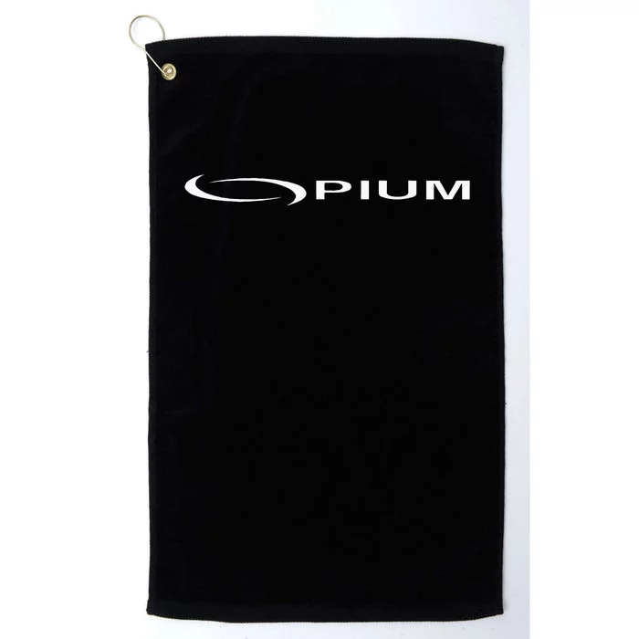 Opium Text 00pium Rage Music Rock Rap Hip Hop Platinum Collection Golf Towel