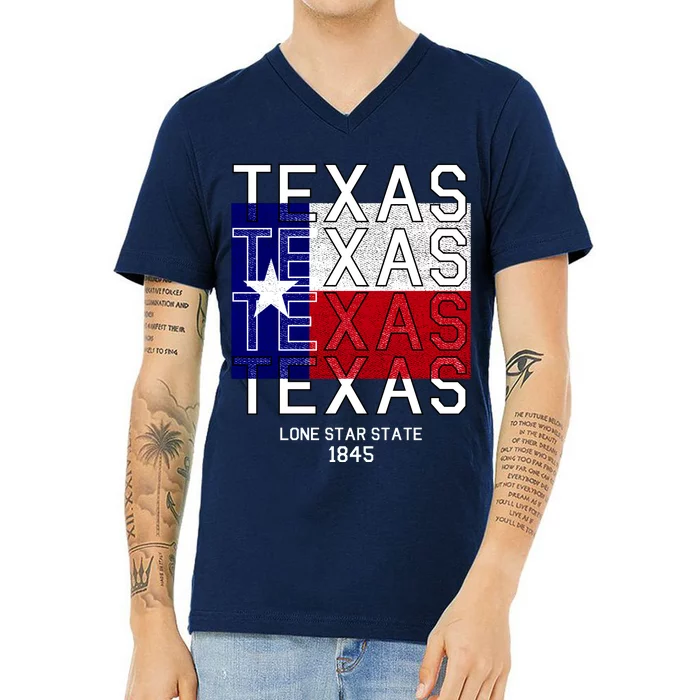 Original Texas 1845 Logo V-Neck T-Shirt