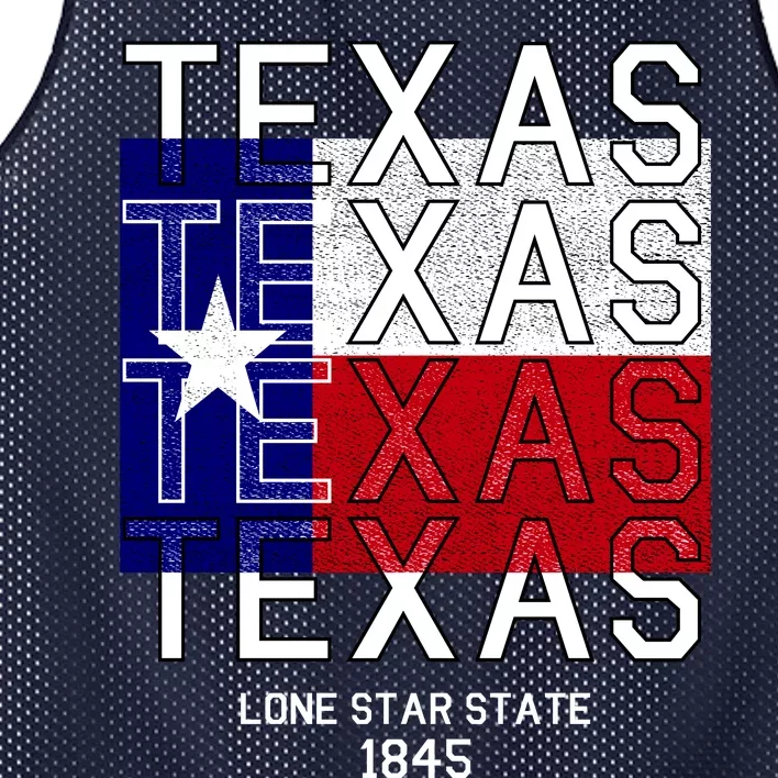 Original Texas 1845 Logo Mesh Reversible Basketball Jersey Tank