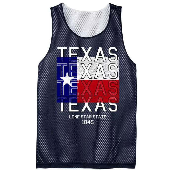 Original Texas 1845 Logo Mesh Reversible Basketball Jersey Tank