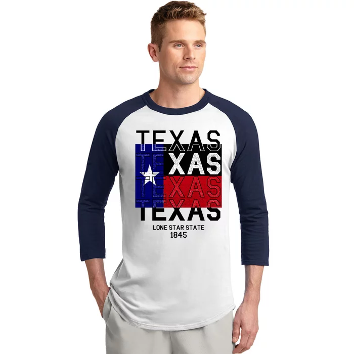 Original Texas 1845 Logo Baseball Sleeve Shirt