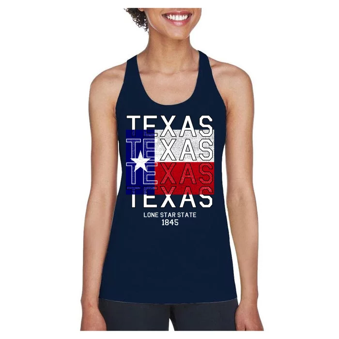 Original Texas 1845 Logo Women's Racerback Tank