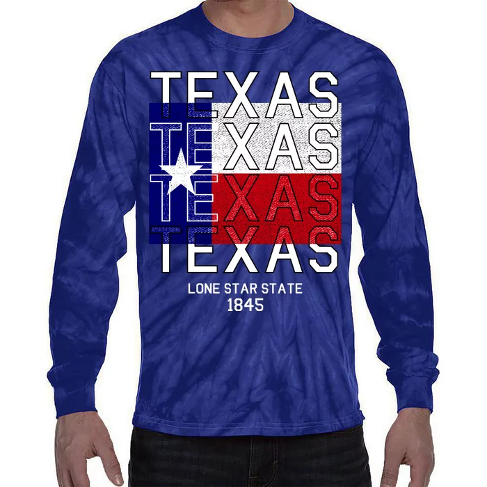 Original Texas 1845 Logo Tie-Dye Long Sleeve Shirt