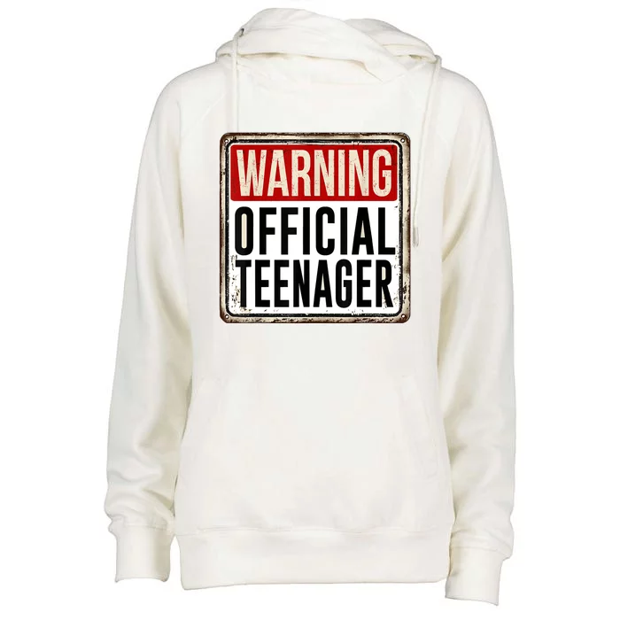 OOfficial Teenager 13th Birthday Gift 13 Year Old Womens Funnel Neck Pullover Hood