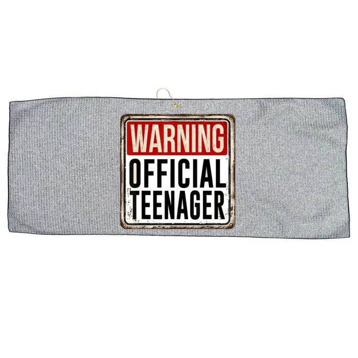 OOfficial Teenager 13th Birthday Gift 13 Year Old Large Microfiber Waffle Golf Towel