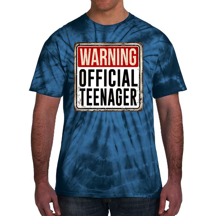 OOfficial Teenager 13th Birthday Gift 13 Year Old Tie-Dye T-Shirt