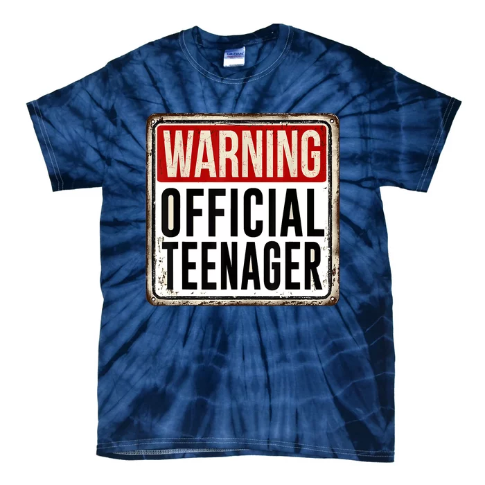 OOfficial Teenager 13th Birthday Gift 13 Year Old Tie-Dye T-Shirt