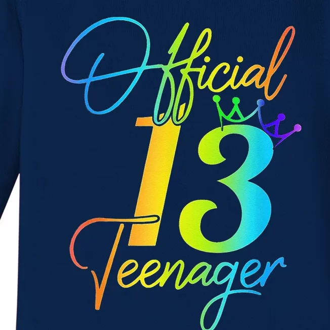 Office Teenager 13 Years Old 13th Birthday Gifts Baby Long Sleeve Bodysuit