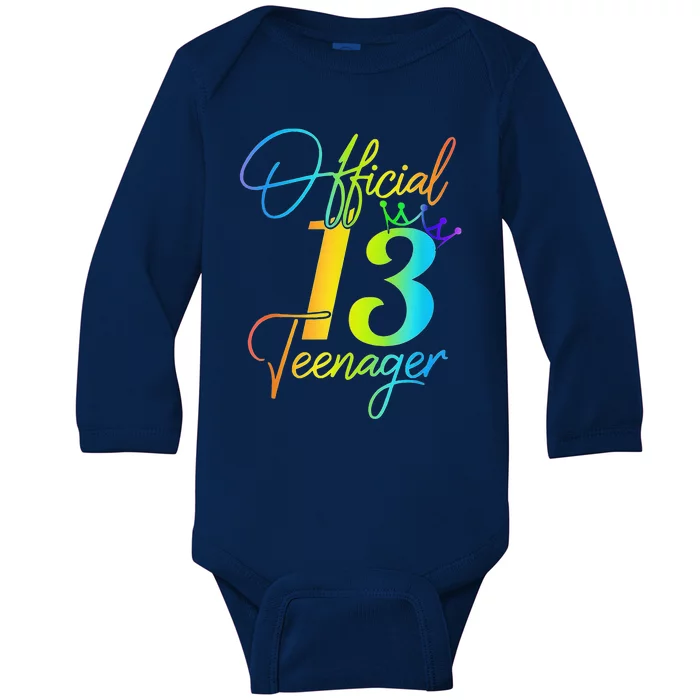 Office Teenager 13 Years Old 13th Birthday Gifts Baby Long Sleeve Bodysuit