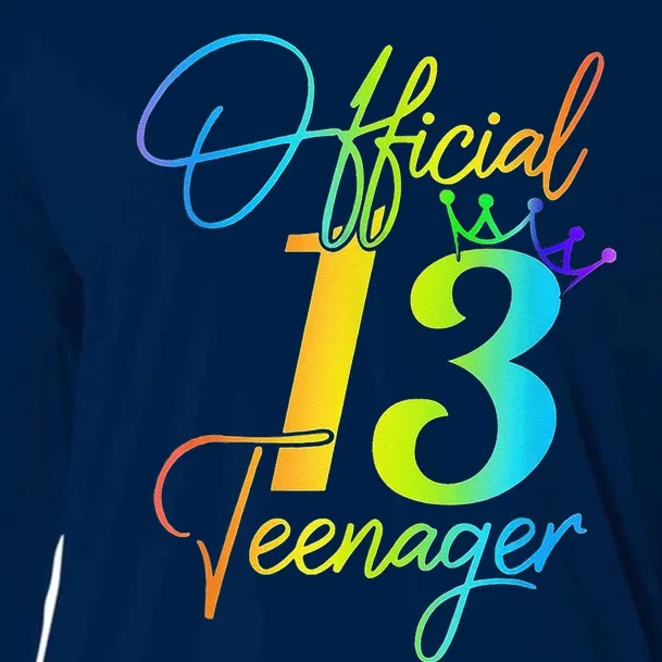 Office Teenager 13 Years Old 13th Birthday Gifts Cooling Performance Long Sleeve Crew