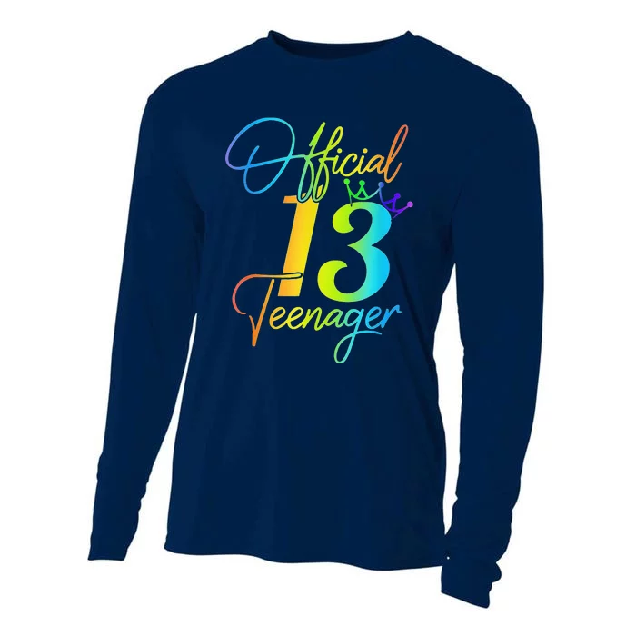 Office Teenager 13 Years Old 13th Birthday Gifts Cooling Performance Long Sleeve Crew