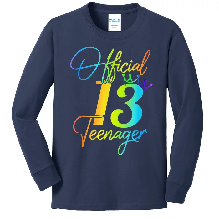 Office Teenager 13 Years Old 13th Birthday Gifts Kids Long Sleeve Shirt