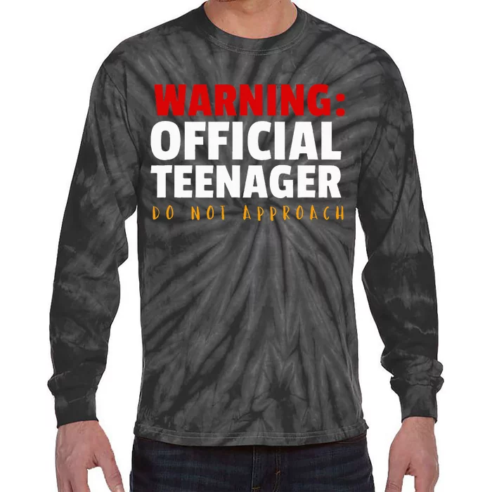 O.fficial Teenager 13th Birthday Celebration Tie-Dye Long Sleeve Shirt