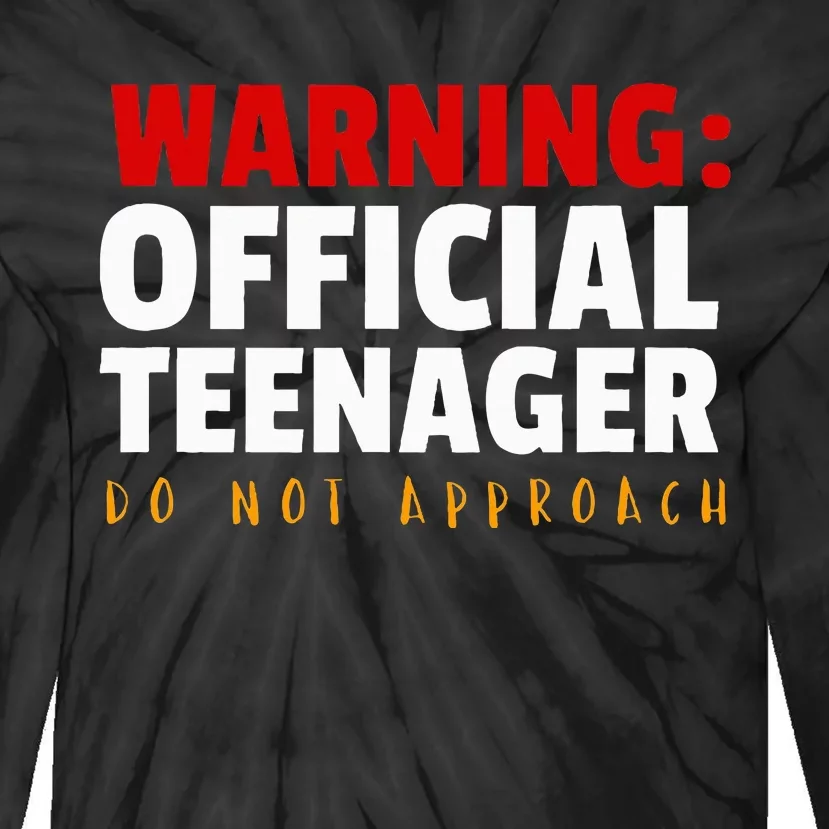 O.fficial Teenager 13th Birthday Celebration Tie-Dye Long Sleeve Shirt