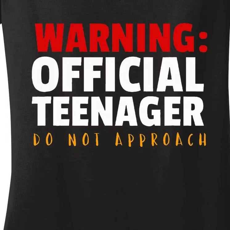 O.fficial Teenager 13th Birthday Celebration Women's V-Neck T-Shirt