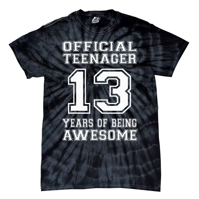 Official Teenager 13th Birthday Gifts 13 Year Old Tie-Dye T-Shirt