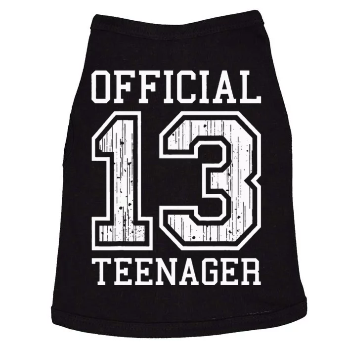 O.fficial Teenager 13th Birthday Gift Doggie Tank