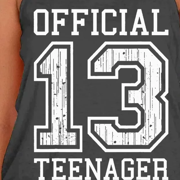 O.fficial Teenager 13th Birthday Gift Women's Knotted Racerback Tank