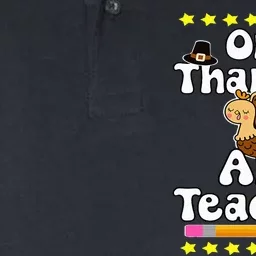 One Thankful Art Teacher Happy Thanksgiving Educator Artsy Softstyle Adult Sport Polo