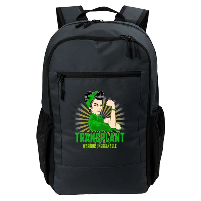 Organ Transplant Awareness Warrior Unbreakable Strong Gift Daily Commute Backpack