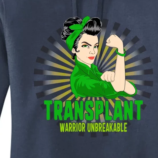 Organ Transplant Awareness Warrior Unbreakable Strong Gift Women's Pullover Hoodie