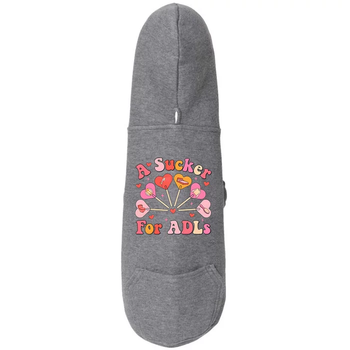 Occupational Therapy A Sucker For Adls Doggie 3-End Fleece Hoodie