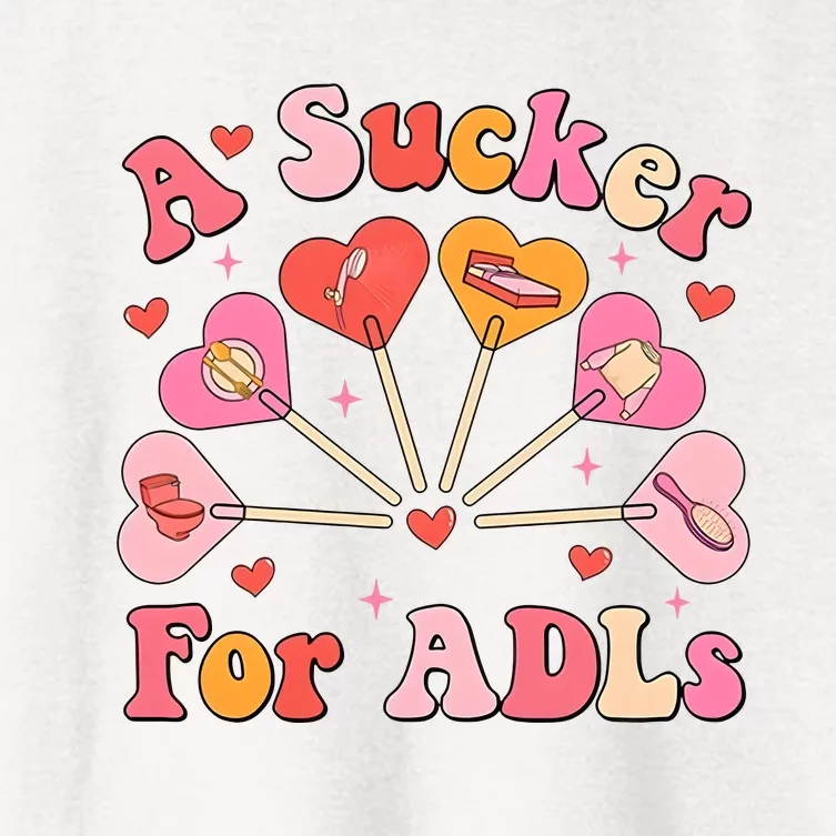 Occupational Therapy A Sucker For Adls Women's Crop Top Tee